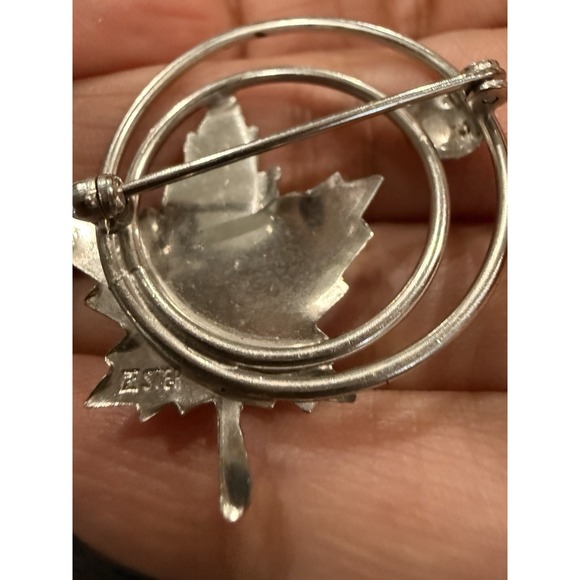 Vintage Georg Jensen sterling silver brooch with a‎ "STER" hallmark - Picture 2 of 3